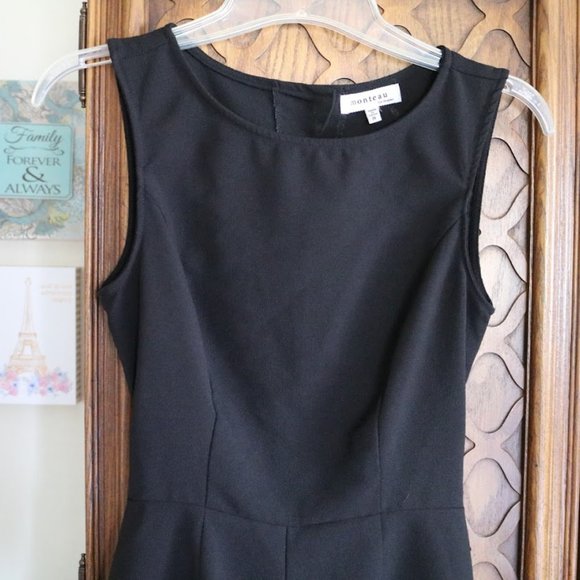 Monteau Scalloped Romper NWOT! - Black, Size S - Picture 5 of 16